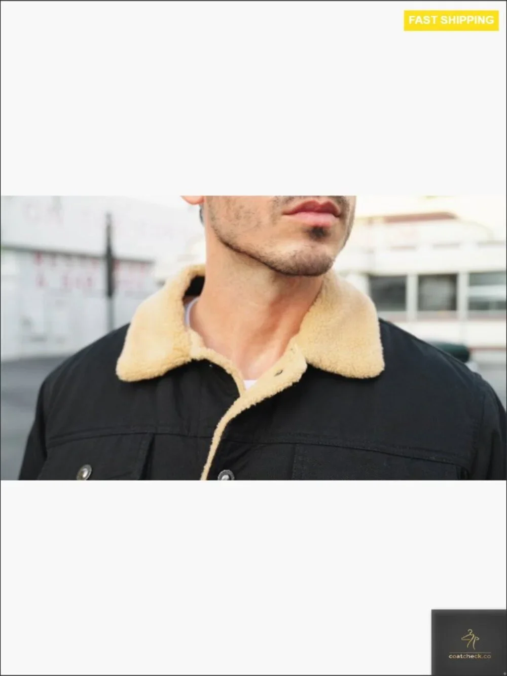 Men's Thermal Winter Jacket Fleece Lined Cargo Work Coat Warm Cotton Sherpa